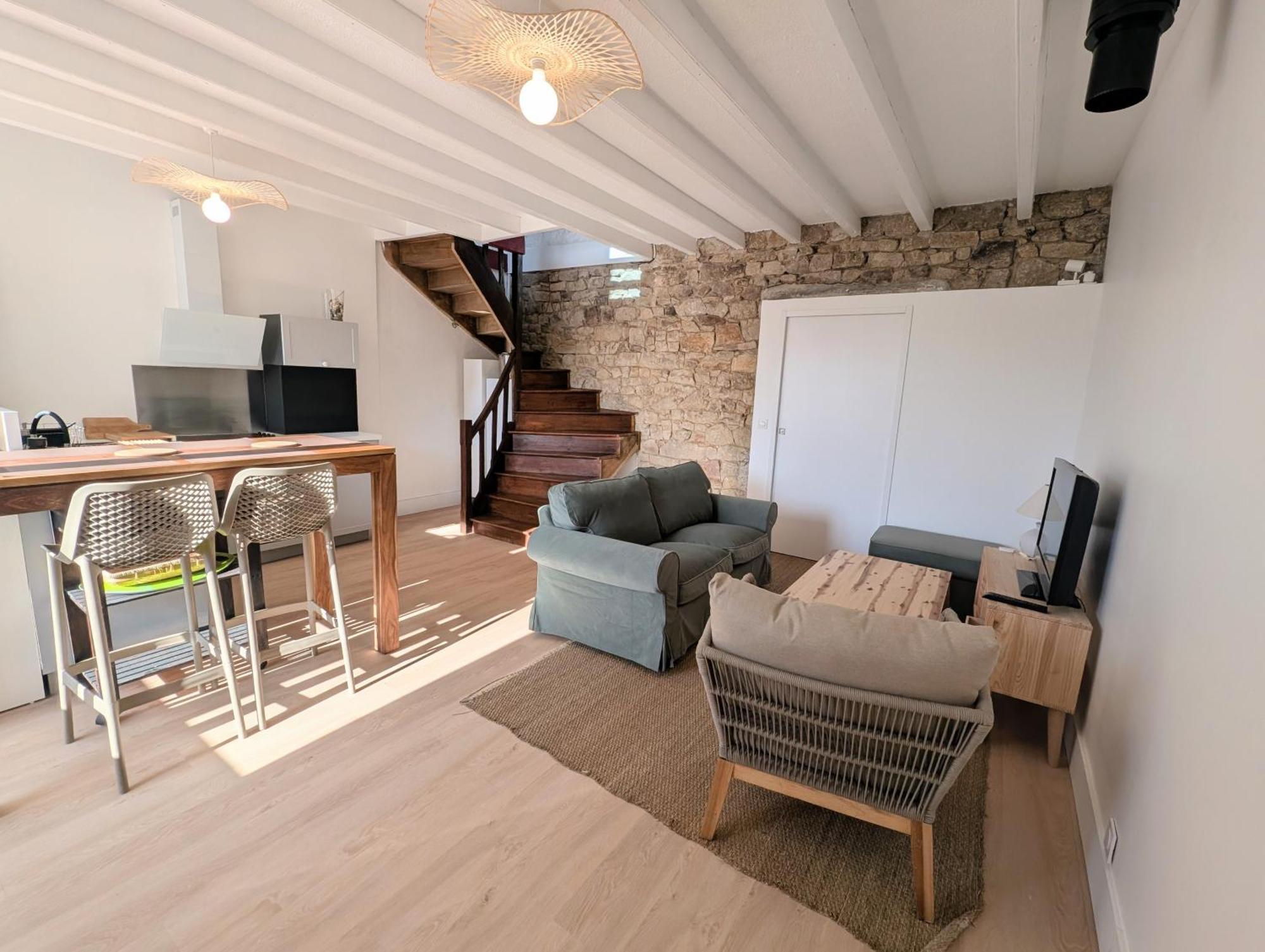 Vieux Passage, Maison Avec Cour Privee A 150 M Du Port Et De La Plage Plouhinec  المظهر الخارجي الصورة